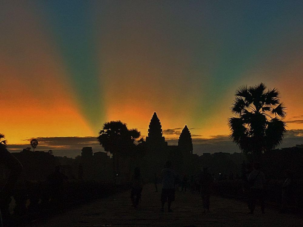 Angkor before sunrise on Autumn equinox day 22 Sep 2020 (iPhone 7Plus - edited)