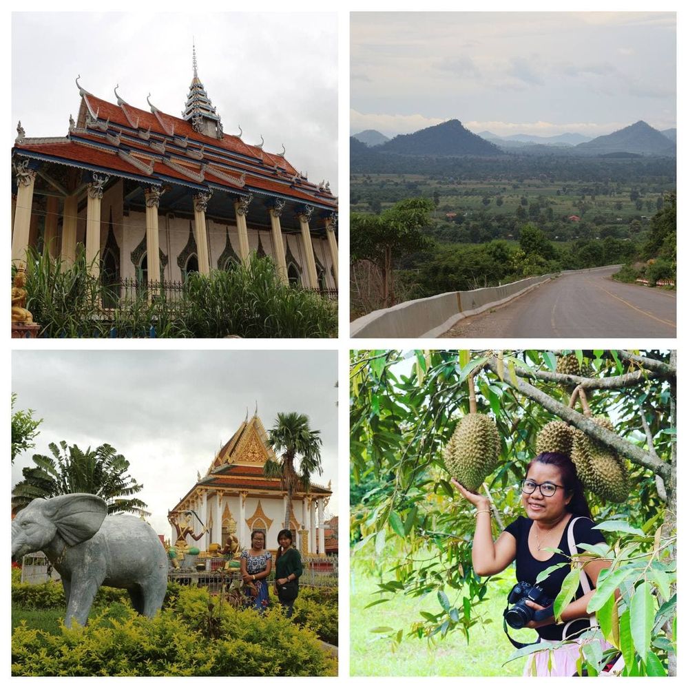 Few temples in the city and the Phnom Prek and Durian farm at Samlot, outside of Battambang town