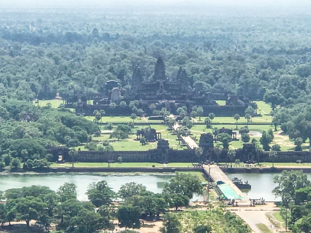 Above 100m up from the ground, Angkor Wat temple