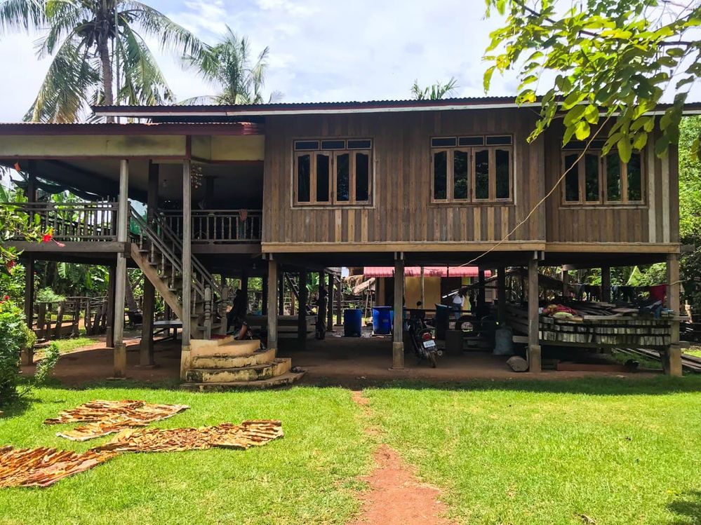 Local villager's house -  this house is by the border of Cambodia-Laos