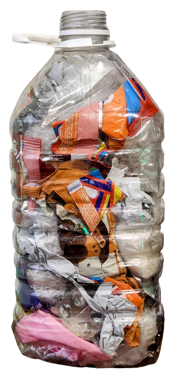 Porta bolsas reciclando una botella de plástico ♻️
