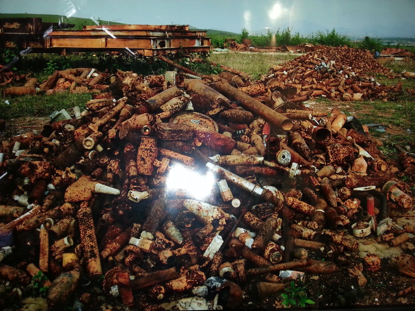 A photo showing the work of COPE clearing off UXO in Laos