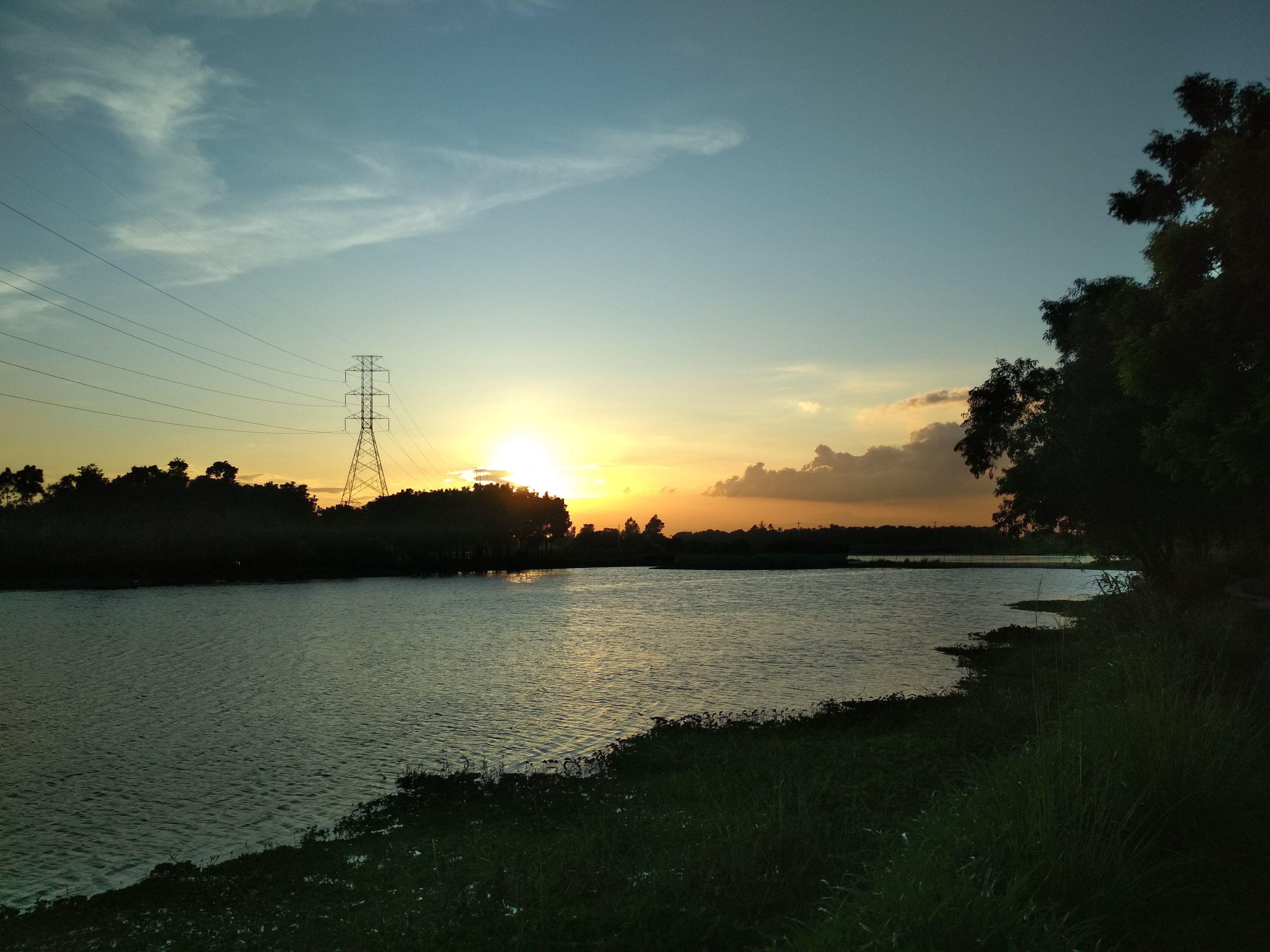 Sunset in Bangladesh.