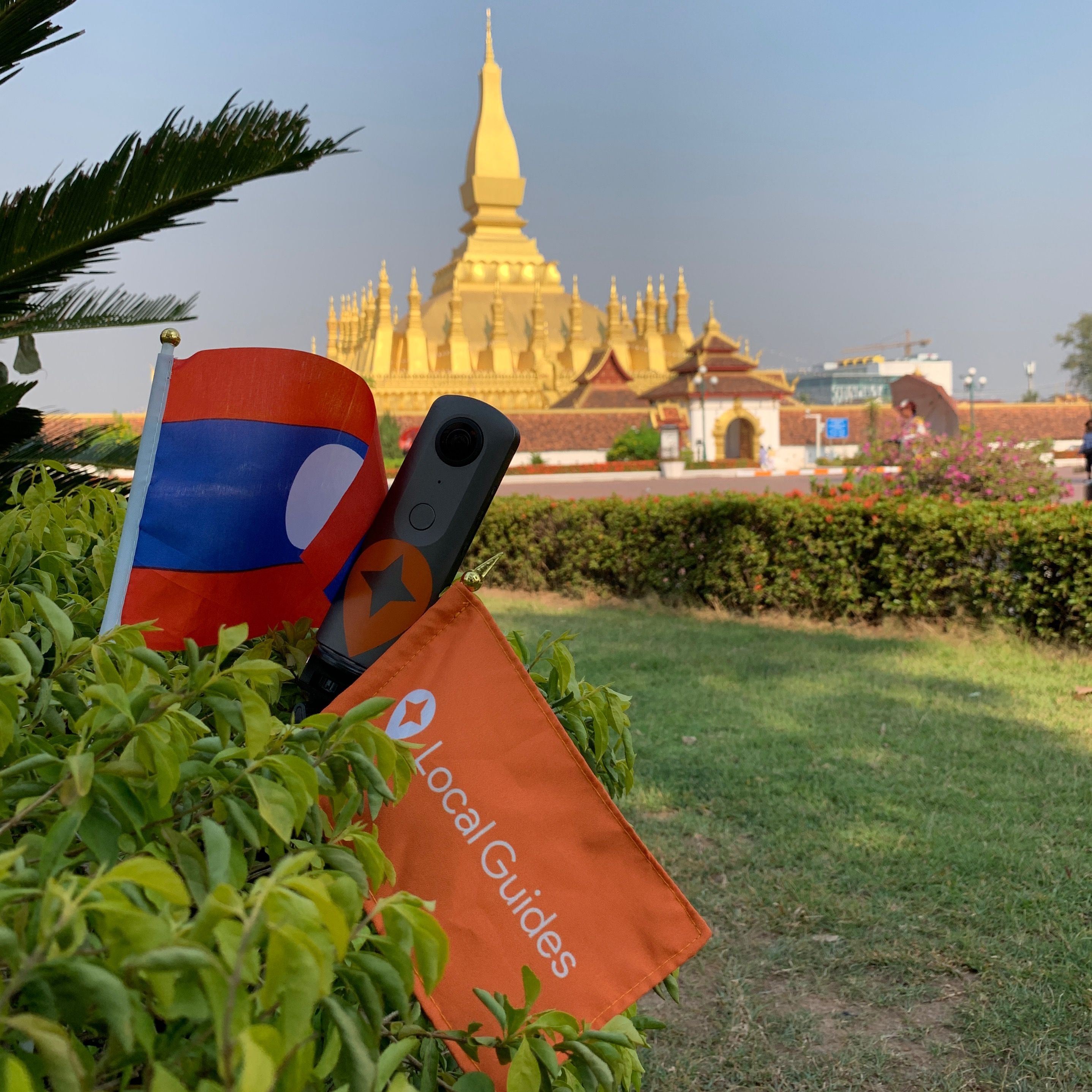 Lao flag, Theta V & Local Guides flag