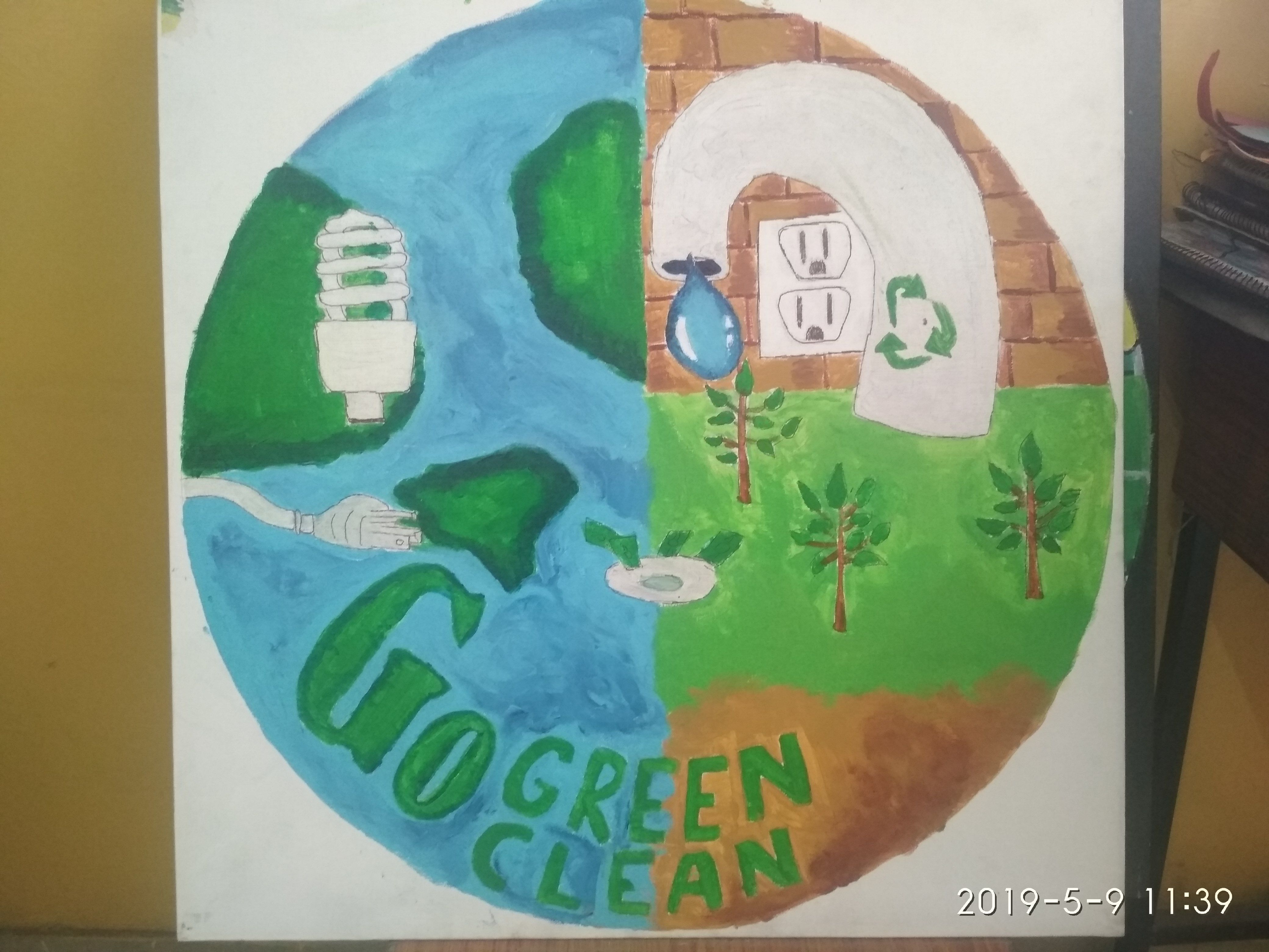 clean school environment drawings