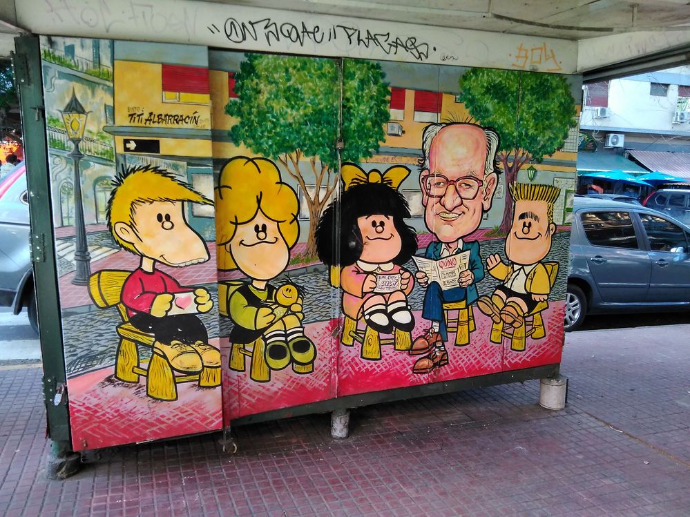 Mafalda y sus personajes en Buenos Aires