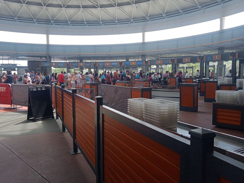 Security Check at the Universal Studios in Orlando