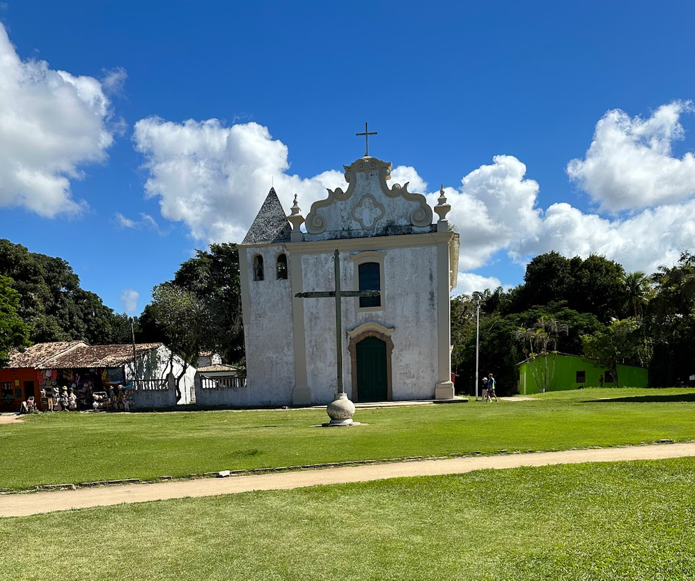 Uma igreja no Centro Histórioco de Porto Seguro, na Bahia.