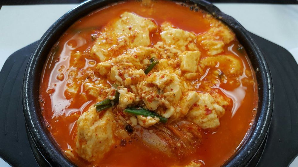 Seafood soondubu (tofu soup)