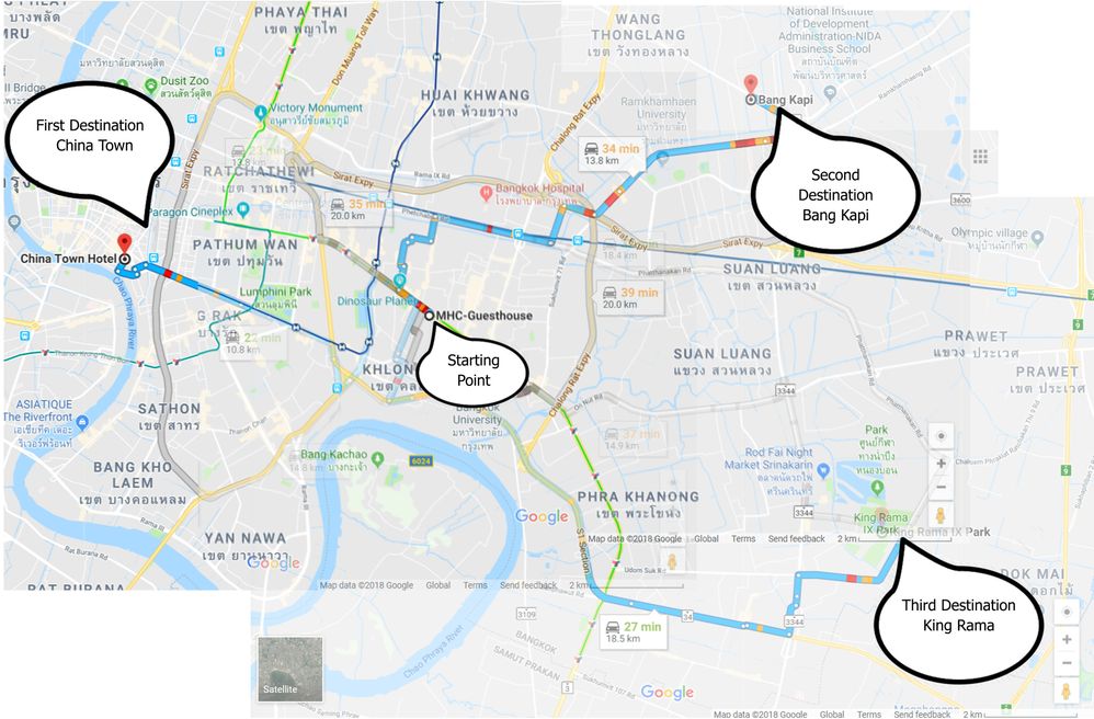 Starting Point To Destination Local Guides Connect - Google Map Multi Direction System From One Start  P... - Local Guides Connect