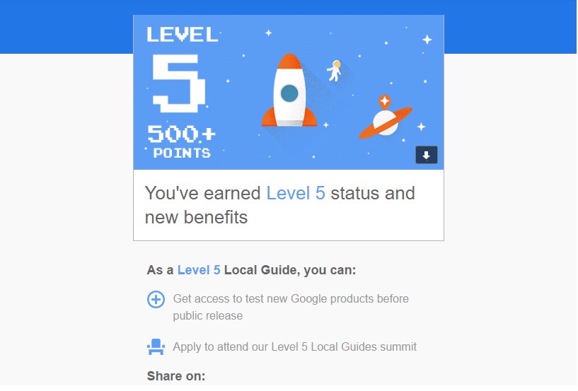 What is a Level 5 Local Guide?