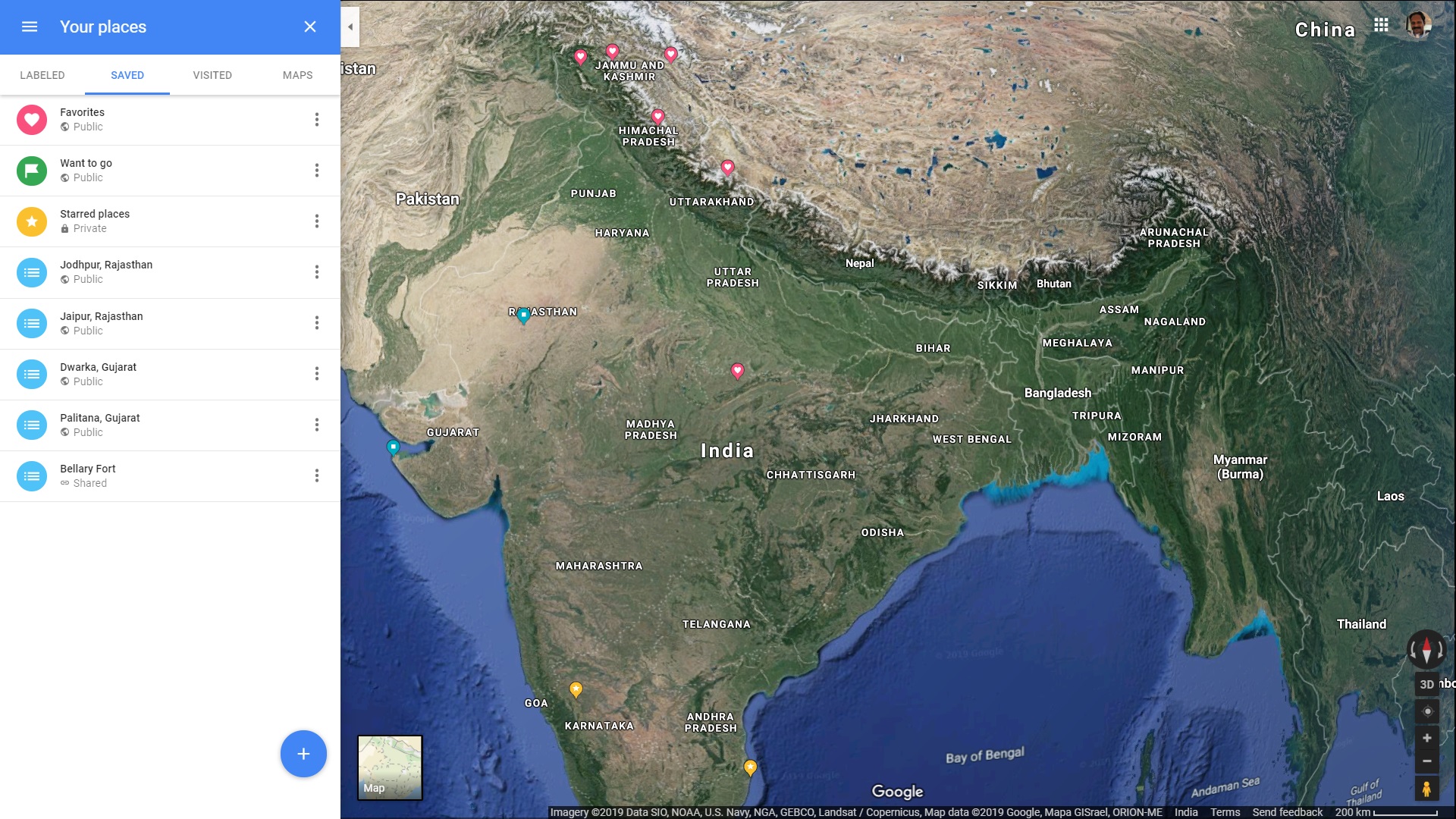 Share List On Google Maps