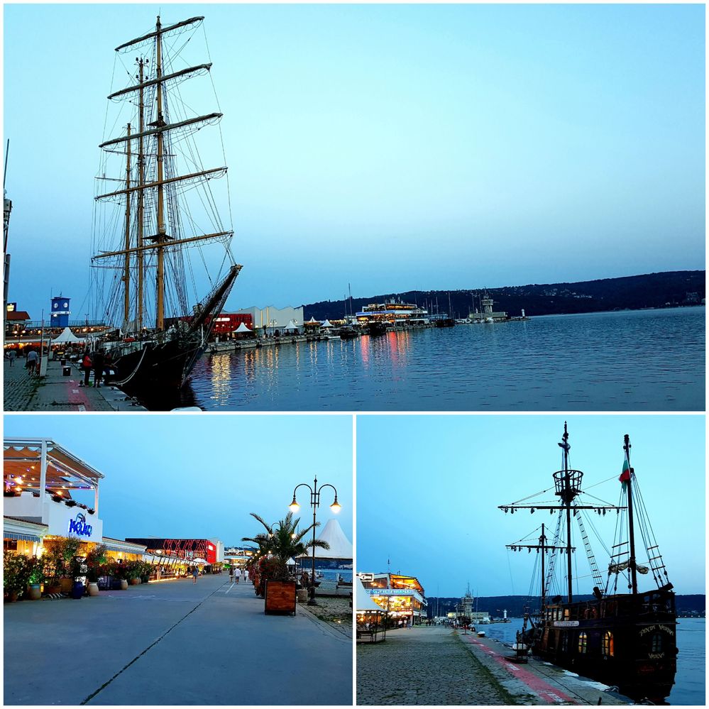 Вечер Морската гара е любимо място на жителите и гостите на Морската столица.