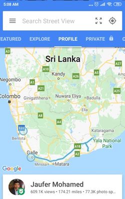 Street View Map Sri Lanka Local Guides Connect - Street View Blue Line Map 2020 Updates - The  South... - Local Guides Connect